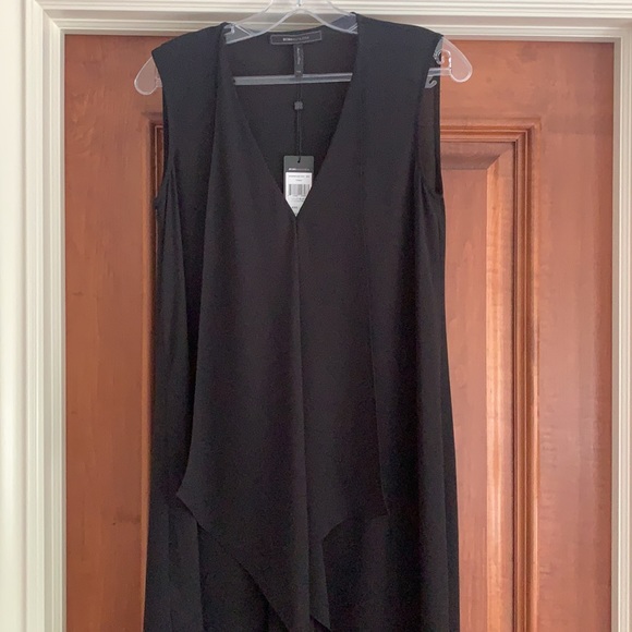 BCBG TARA CASCADE RUFFLE DRESS - Picture 3 of 6